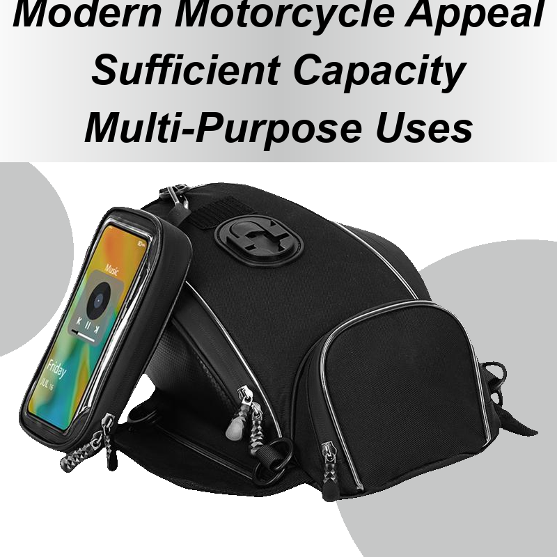 Magnetic Tank Bag - Tank Bag Phone Pouch Motorcycles Magnetic