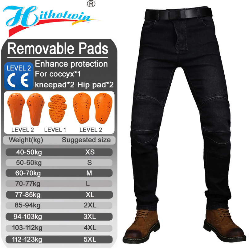 Motorcycle Jeans Men Blue Dirt - Motorcycle Gear Blue recension och pris