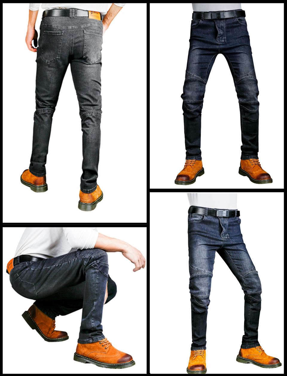 Motorcycle Jeans Men Blue Dirt - Motorcycle Gear Blue recension och pris
