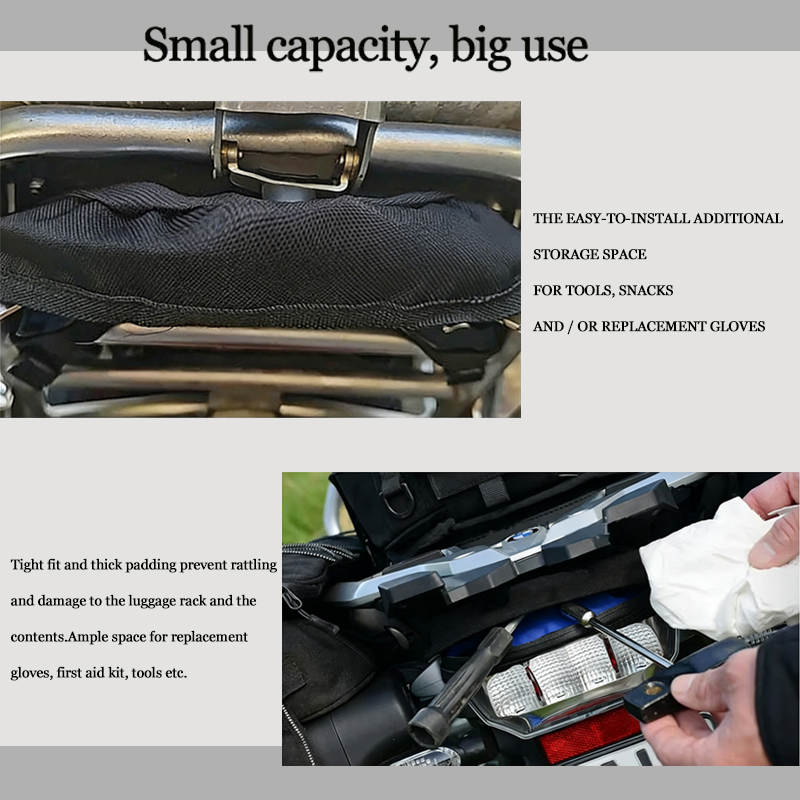 Motorcycle Rear Rack Bag Water - Tail Bag Rack recension och pris