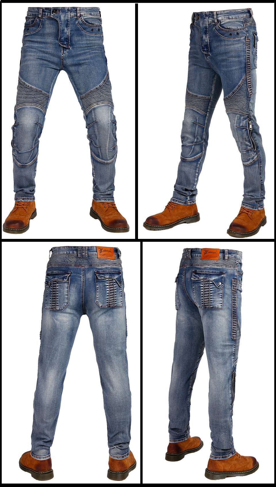 Motorbike Trousers spring and  - Motorcycle Gear Blue recension och pris