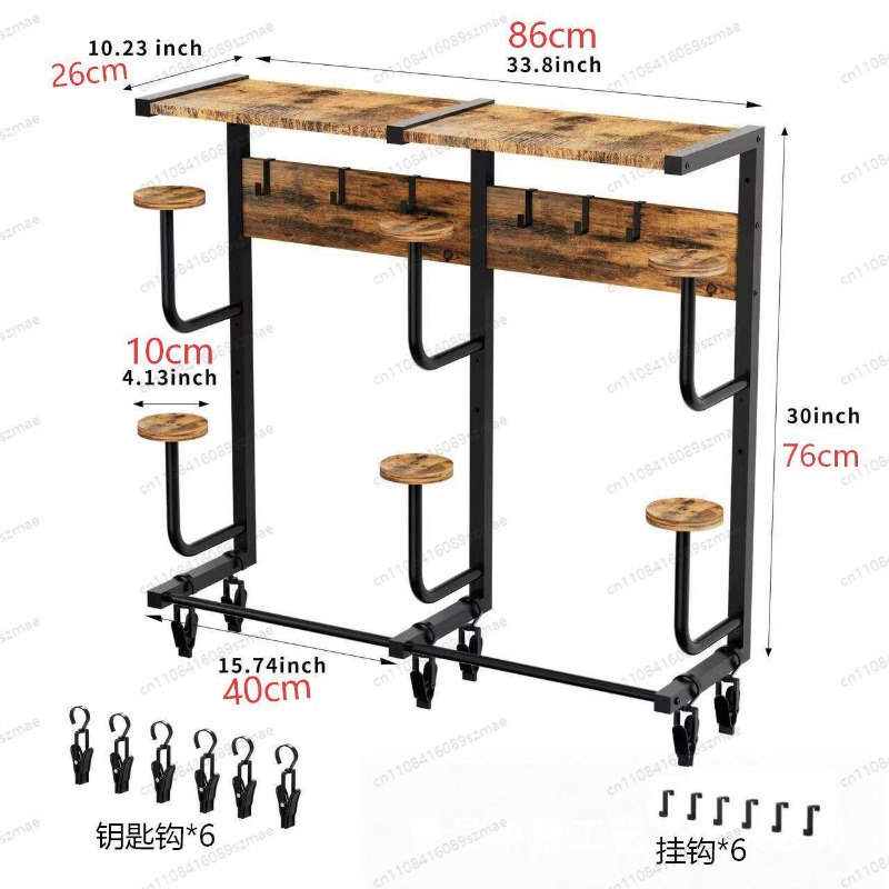 Wall-mounted helmet rack, mult - Motorcycle Gear Rack recension och pris