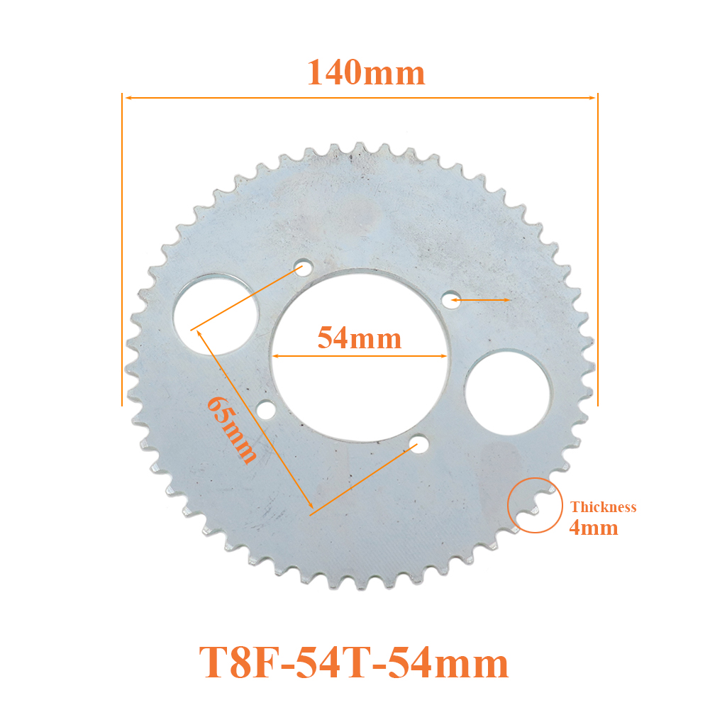 T8F 54T Chain Plate 54mm 54 To - Motorcycle Gear Rack recension och pris
