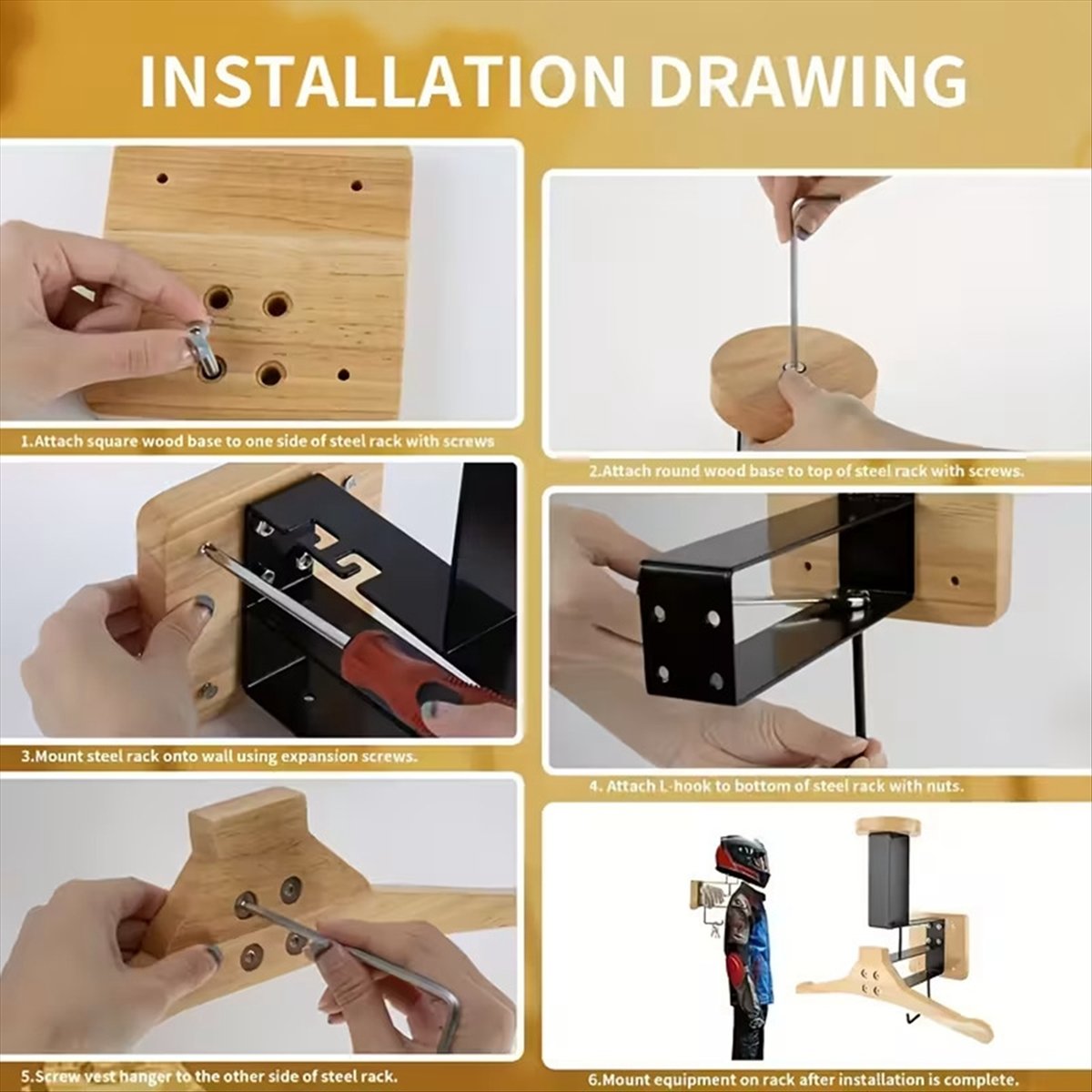 New arrival  Motorcycle Wooden - Motorcycle Gear Rack recension och pris