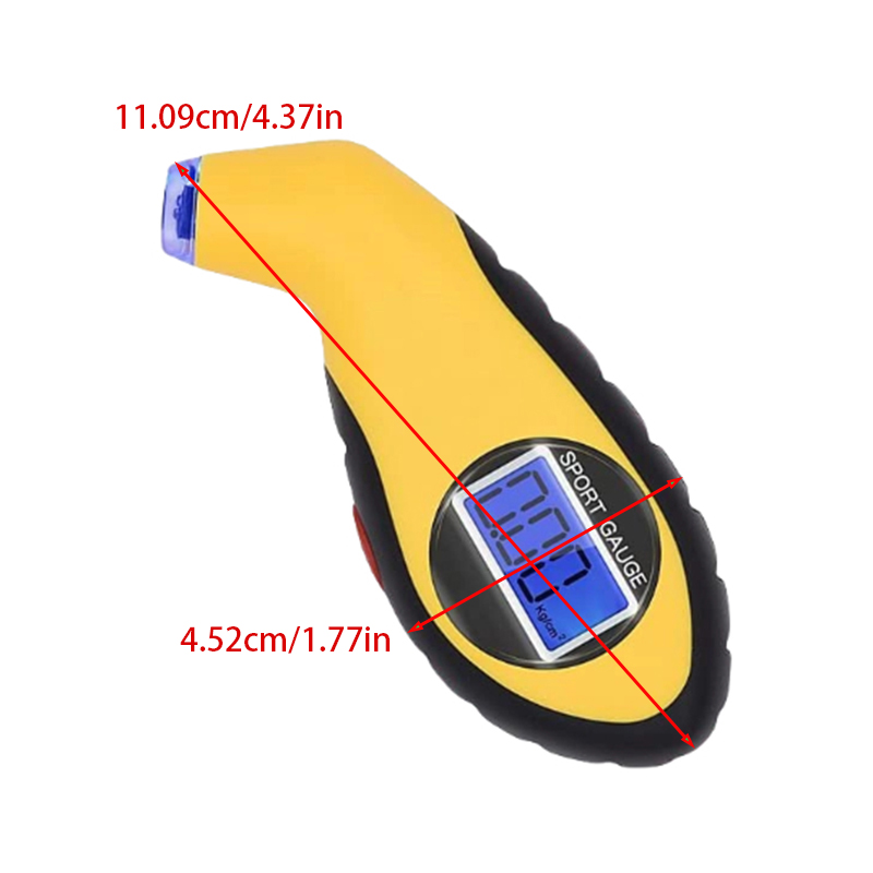 Portable Digital LCD Tyre Tire - Tyre Pressure Gauge recension och pris