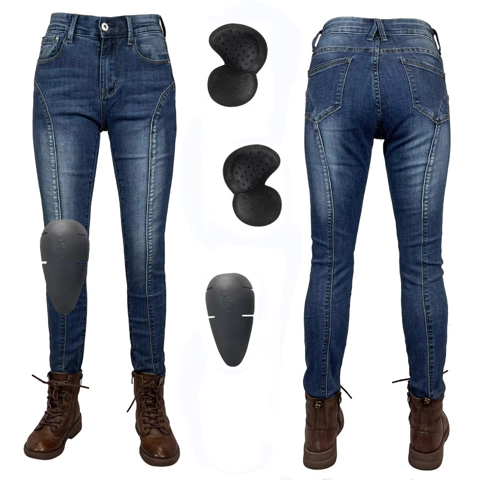Women Motorcycle Pants Blue Di - Motorcycle Gear Blue recension och pris