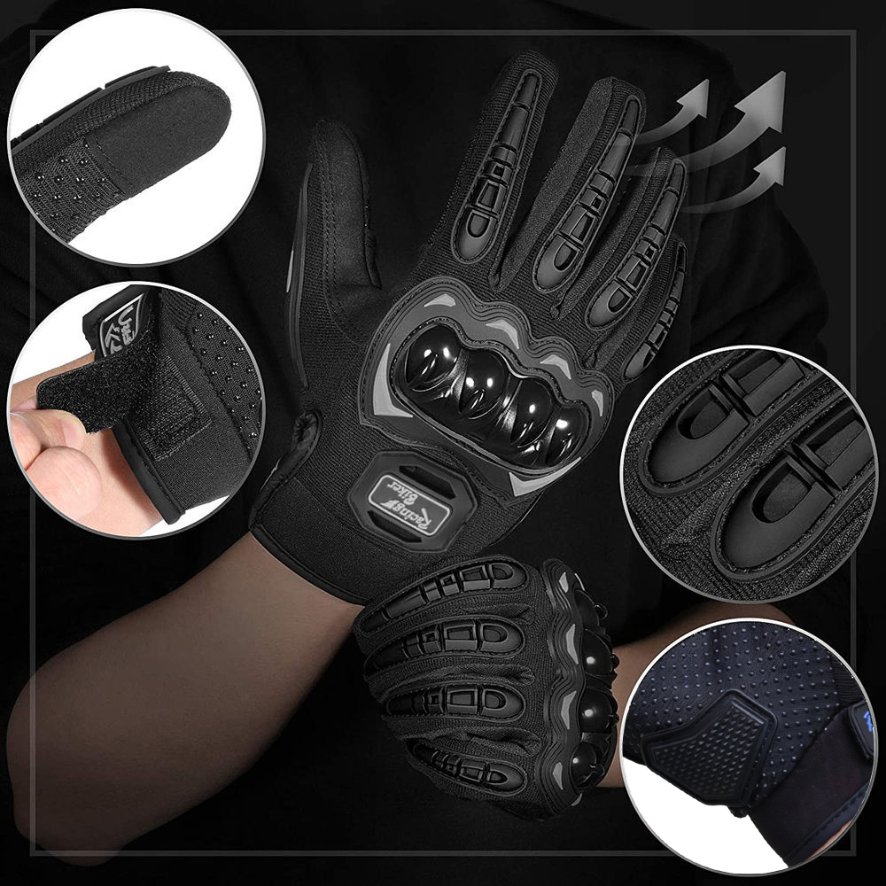 Motorcycle Racing Gloves Fall  - Motorcycle Gear Blue recension och pris