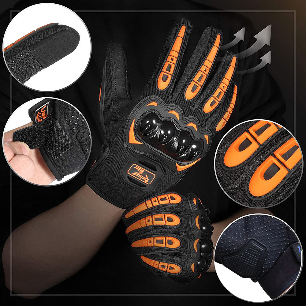 Motorcycle Racing Gloves Fall  - Motorcycle Gear Blue recension och pris