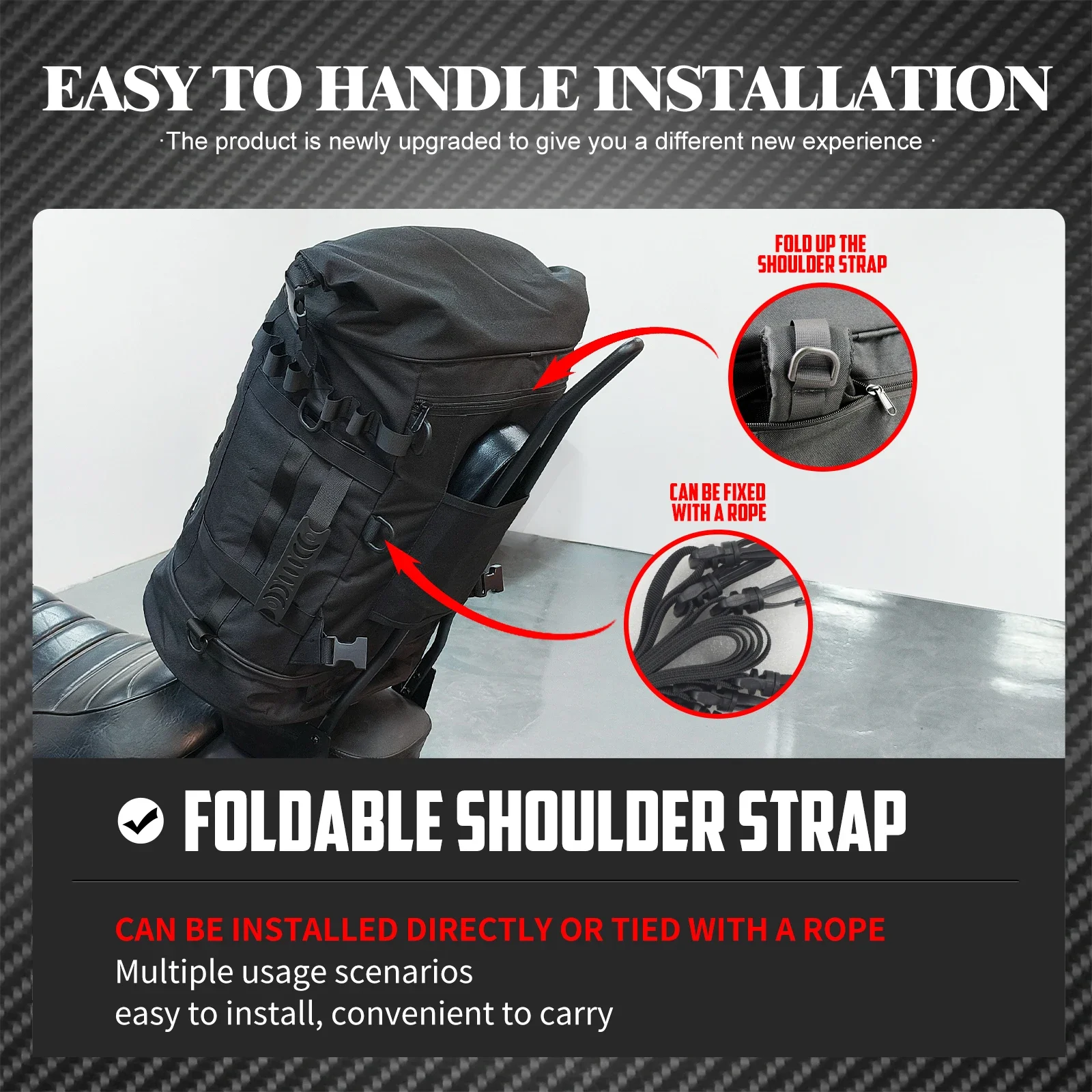 Motorcycle Universal Luggage B - Tail Bag Rack recension och pris