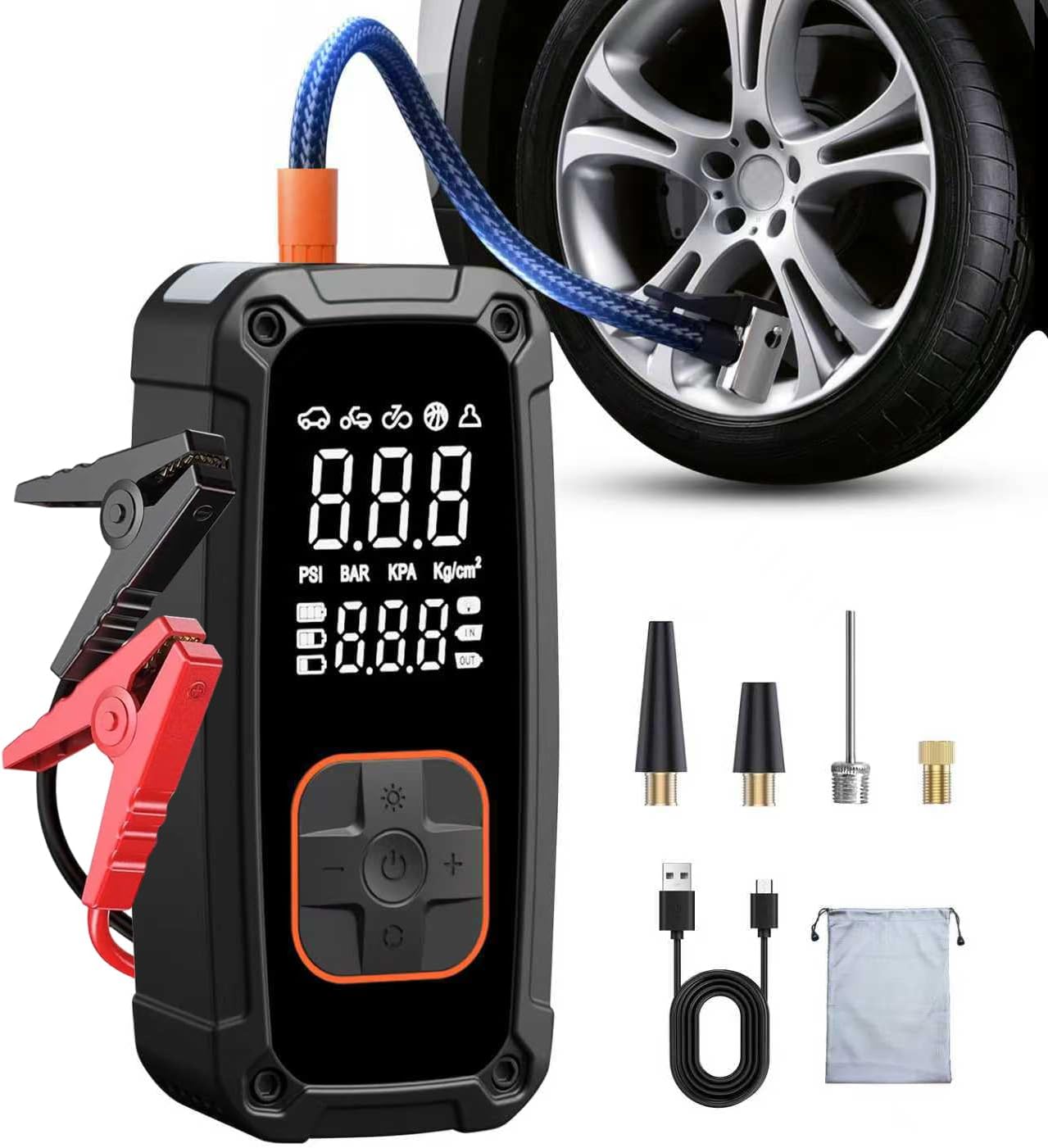 Portable Air Compressor Tire I - Tyre Pressure Gauge recension och pris