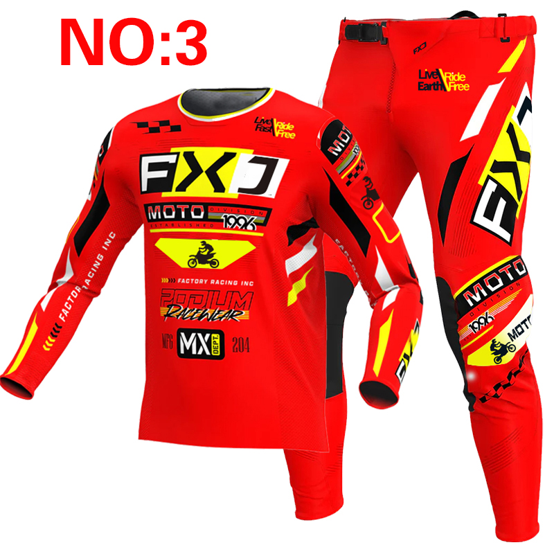 2025 FXJ motocross jersey and  - Motorcycle Gear Blue recension och pris