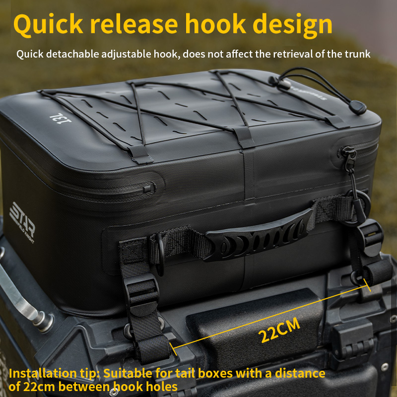 SFK Universal 13L Black Motorc - Motorcycle Gear Rack recension och pris