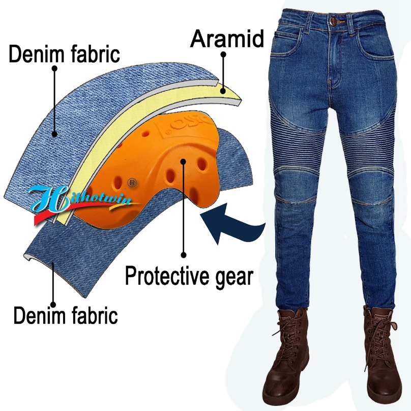 Women's motorcycle jeans Kevla - Motorcycle Gear Blue recension och pris