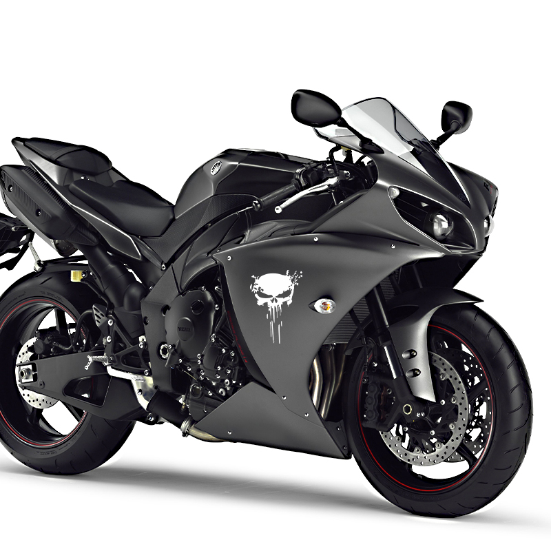 Motorcycle Stickers Skull Stic - Motorcycle Gear Hub recension och pris
