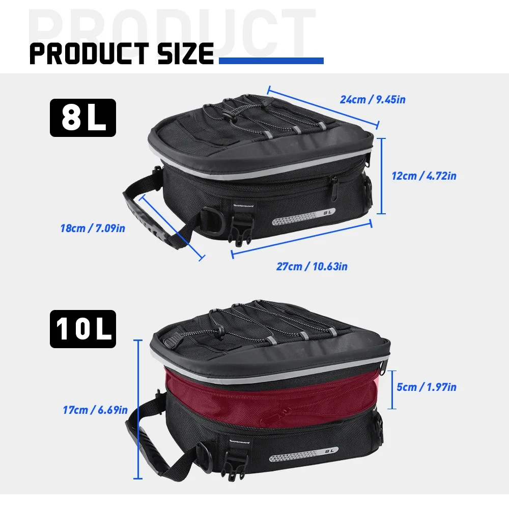 Motorcycle Rear Seat Bag Lugga - Tail Bag Rack recension och pris
