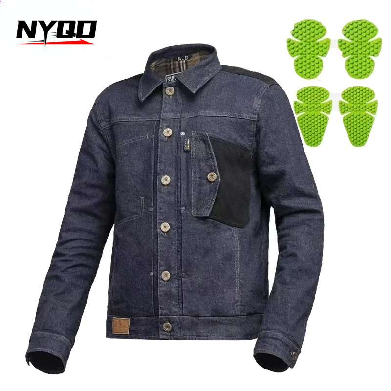 Retro Motorcycle Jeans Blue Ri - Motorcycle Gear Blue recension och pris
