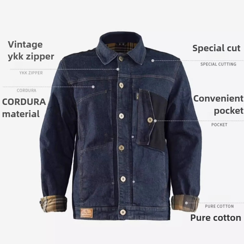 Retro Motorcycle Jeans Blue Ri - Motorcycle Gear Blue recension och pris
