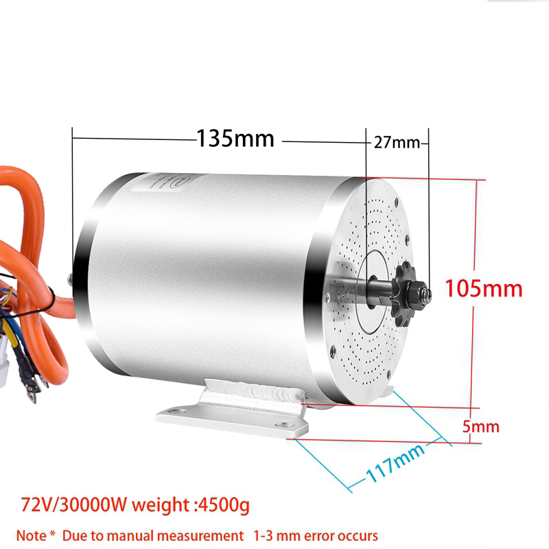 48V 72V 3000W 2000W Electric B - Motorcycle Gear Hub recension och pris