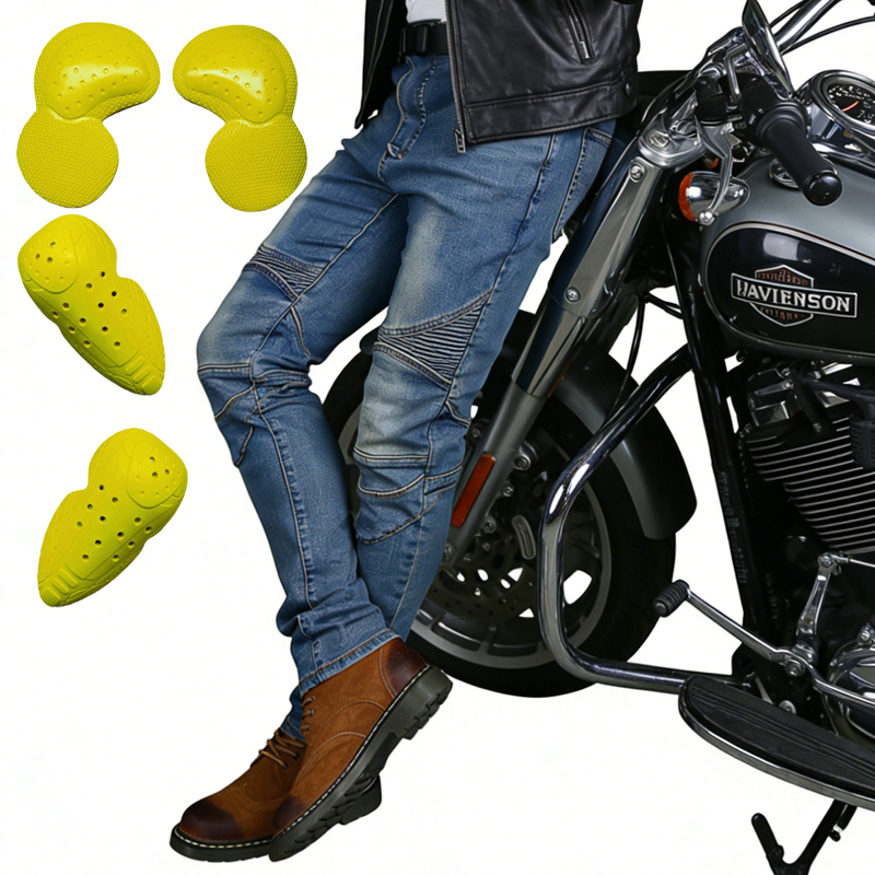 Men's Motorcycle Jeans Blue Di - Motorcycle Gear Blue recension och pris
